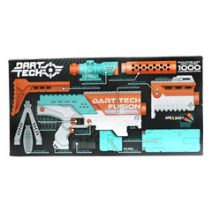 Dart Tech Fusion Motorized Blaster Set with 1000+ Custom Combinations, LED Light, and 24 Darts