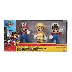 Super Mario Odyssey 4 Inch Action Figures Nintendo Collectible Mario Game Characters 3-pieces Set