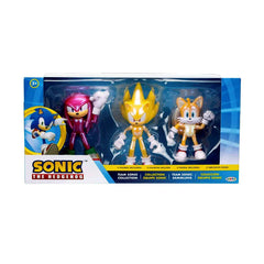 Sonic the Hedgehog Team Sonic Collection 3-Pack 4 Inch Figure Set Collectible Action Figures Toys for Kids