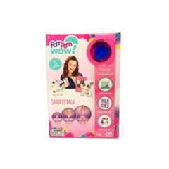 PomPom Wow Sparkle Pack DIY Pom Pom Maker Craft Set for Kids