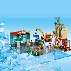 Lego City Town Center Building Set Modular City Playset with Shops and Vehicles Creative Construction Toy