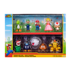 Super Mario Friends and Foes Action Figures Collectible 10-pieces 2.5 Inch Nintendo Characters
