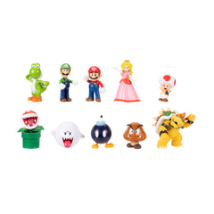 Super Mario Friends and Foes Action Figures Collectible 10-pieces 2.5 Inch Nintendo Characters