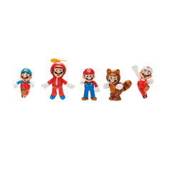 Super Mario Action Figures Characters Collectible Toy Set 5-pieces 2.5 Inch
