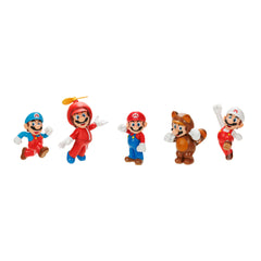 Super Mario Action Figures Characters Collectible Toy Set 5-pieces 2.5 Inch