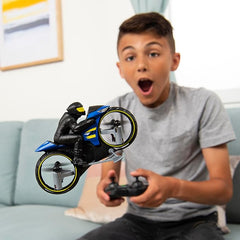 Air Hogs Remote Control Flight Rider Stunt Motorcycle Toys for Kids