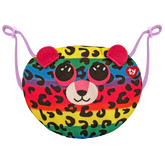 TY Beanie Boo Mask Leopard Dotty Multicolor Plush Face Mask Toy