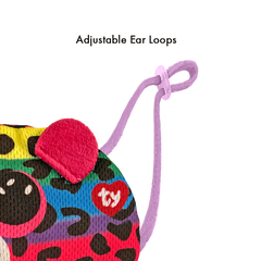 TY Beanie Boo Mask Leopard Dotty Multicolor Plush Face Mask Toy