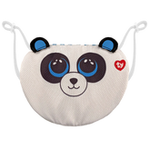 TY Beanie Boo Mask Panda Bamboo White and Black Plush Face Mask Toy