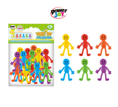 Power Joy Sticky Man Fidget Stretchable Sensory Stress Relief Toy 20-Piece Set for Kids