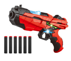 Power Joy X-Blaster 4 Light-Up Foam Dart Blaster Long Range with LED Effects Toy for Kids