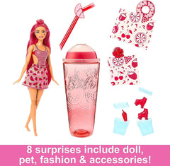 Barbie Pop Reveal Juicy Fruit Watermelon Surprise Doll Unboxing Toy for Kids