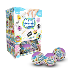 Miniworld Collectibles Miniature Surprise Figures Blind Box Toy with 132 Collectibles Mini Toys for Kids