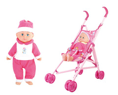 Power Joy Baby Cayla Trolley With Doll Set 40cm