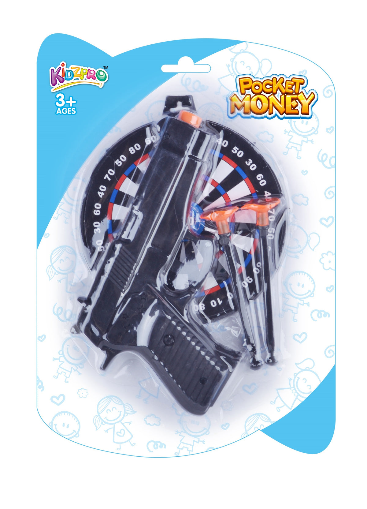 Kidzpro Police Set 4-Piece 4-in-1 Role Play Toy Set with Guns and Target Shooting Game for Kids