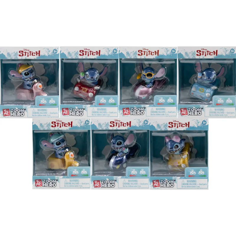 Lilo Stitch Zoom Hero Pullback 7asst