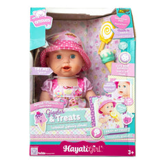 Amoura Interactive Doll 16 Inch Giggle & Treats Baby Doll with Sound Touch Reaction and Food Accessories