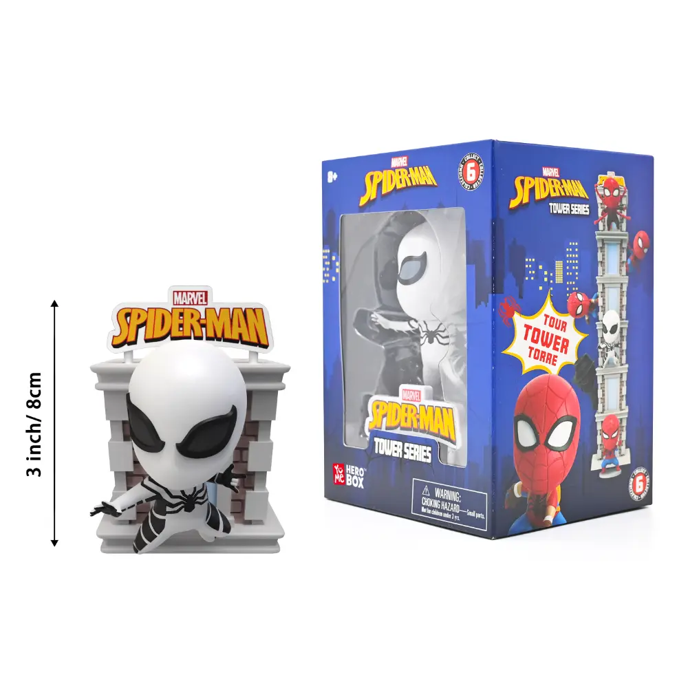 Spider-Man Tower Series with Window Box 6asst