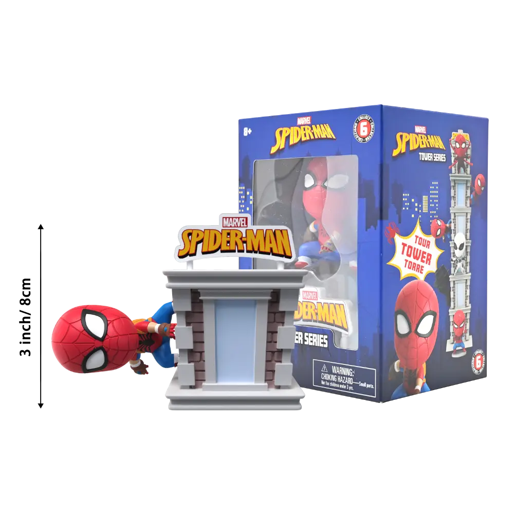 Spider-Man Tower Series with Window Box 6asst