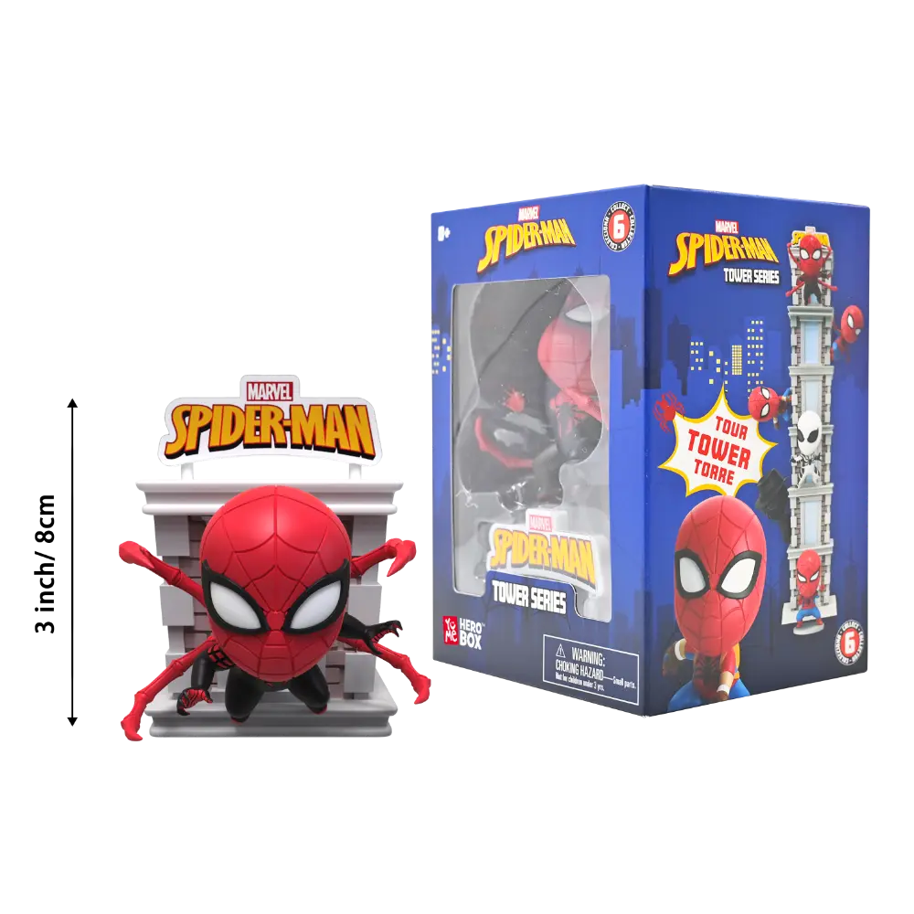 Spider-Man Tower Series with Window Box 6asst