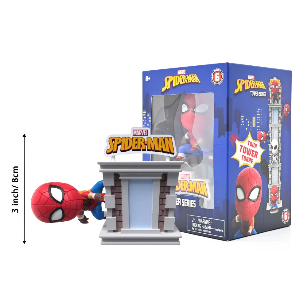 Spider-Man Tower Series with Window Box 6asst
