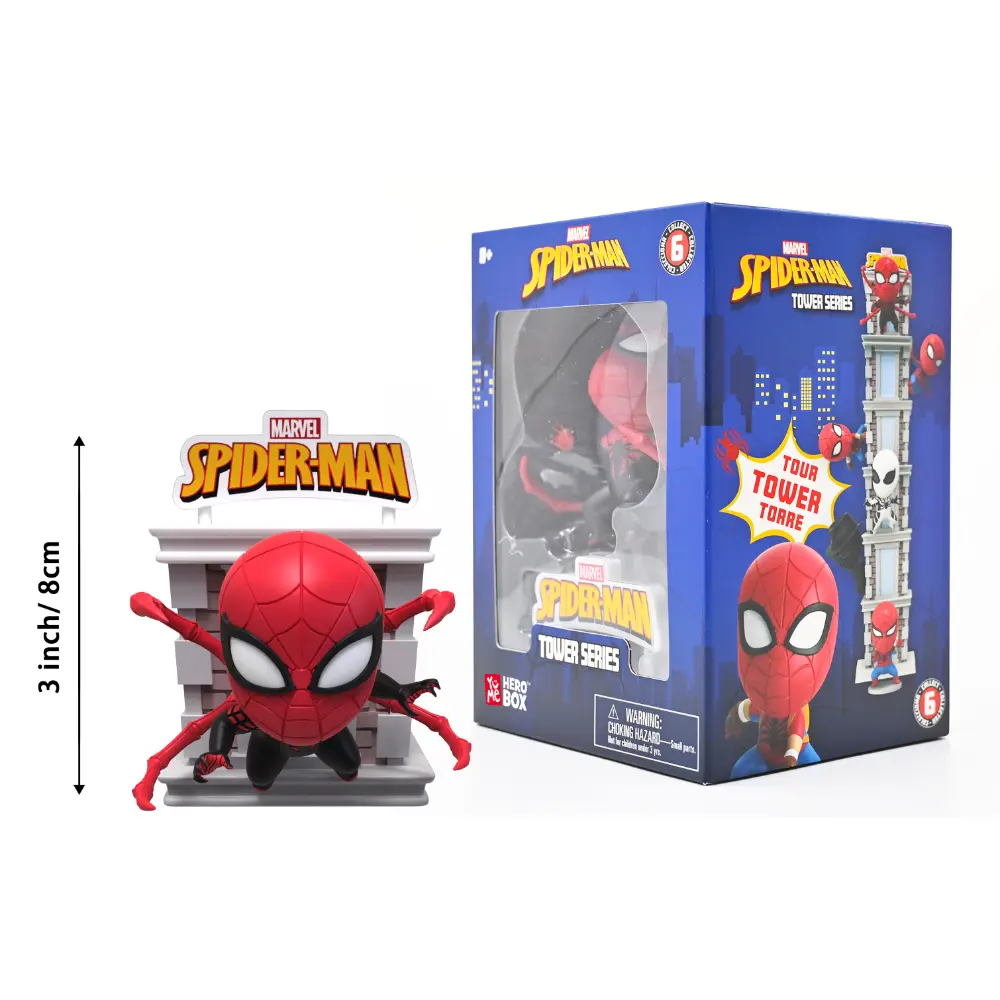Spider-Man Tower Series with Window Box 6asst