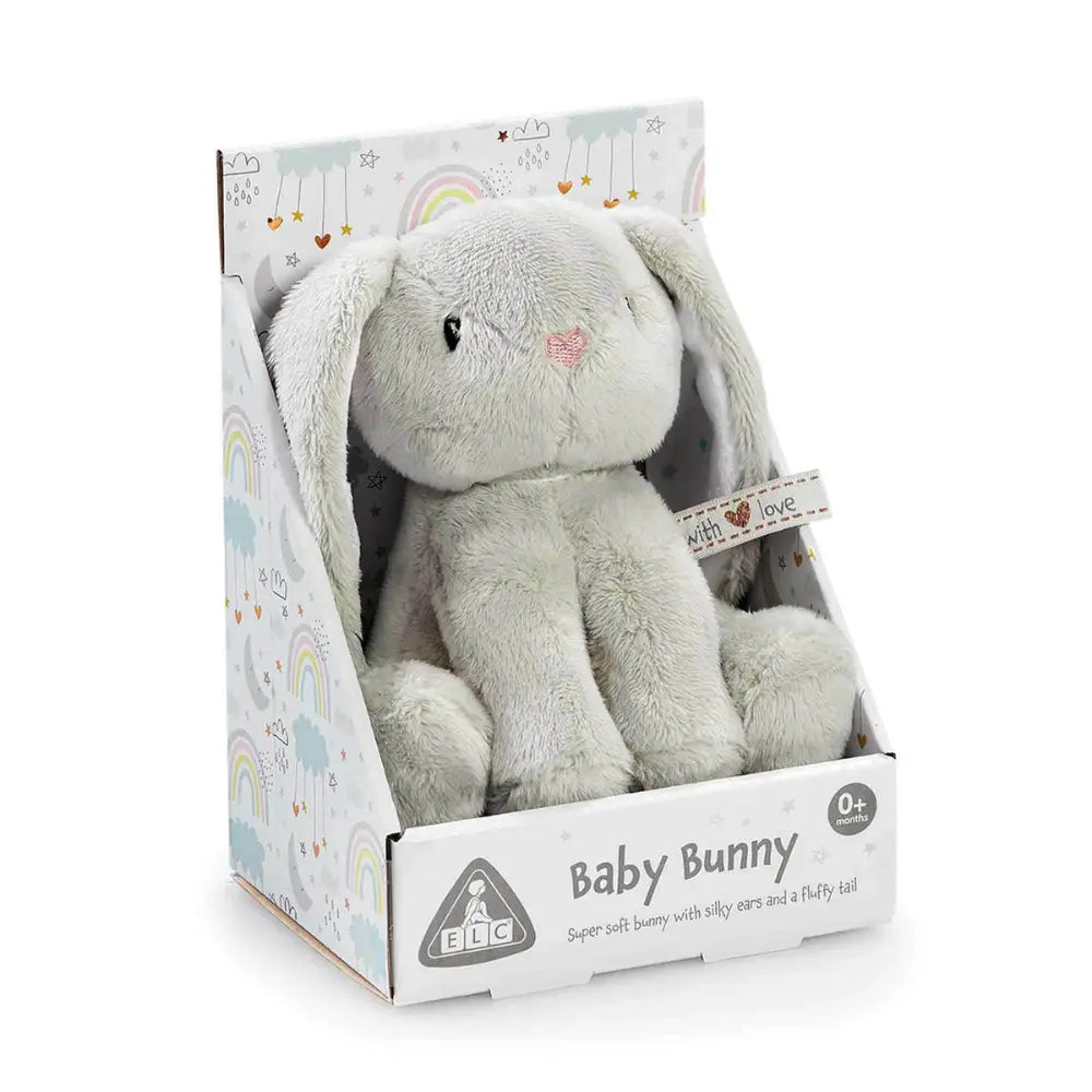 Early Learning Centre ELC Baby Plush Mini Bunny Boxed Grey