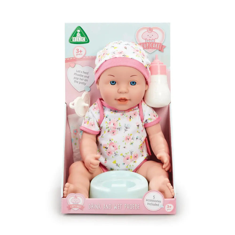 Early Learning Centre ELC Cupcake Drink and Wet Doll