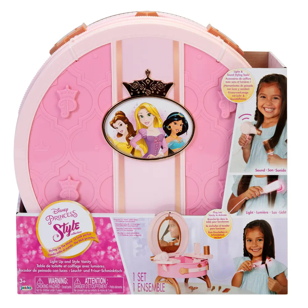 Disney Princess Style Travel Vanity Set Battery Operated