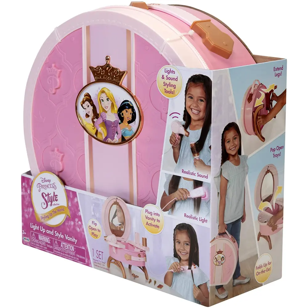 Disney Princess Style Travel Vanity Set Battery Operated