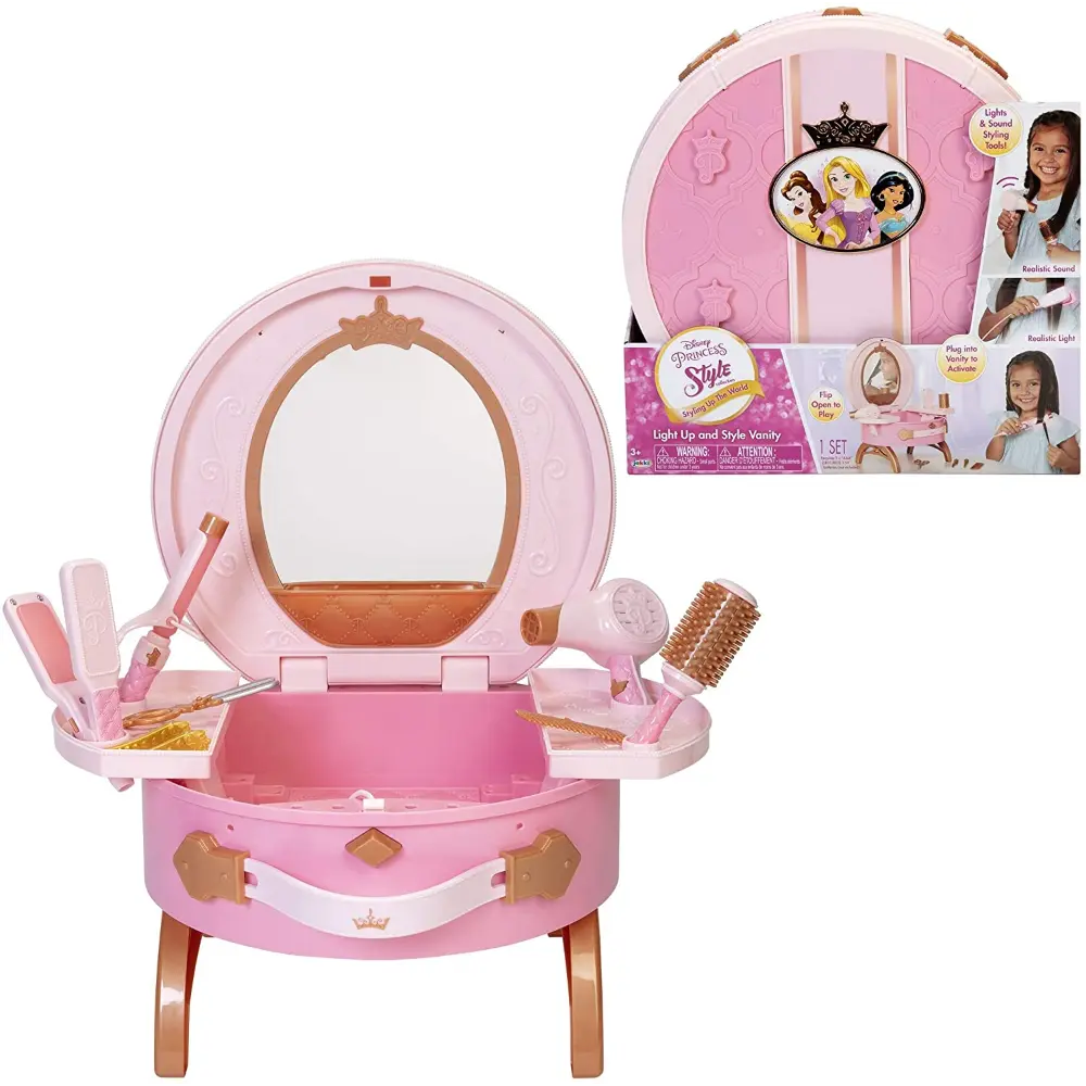 Disney Princess Style Travel Vanity Set Battery Operated