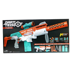 Dart Tech Fusion Motorized Blaster Set with 1000+ Custom Combinations, LED Light, and 24 Darts