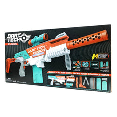 Dart Tech Fusion Motorized Blaster Set with 1000+ Custom Combinations, LED Light, and 24 Darts