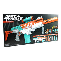 Dart Tech Fusion Motorized Blaster Set with 1000+ Custom Combinations, LED Light, and 24 Darts