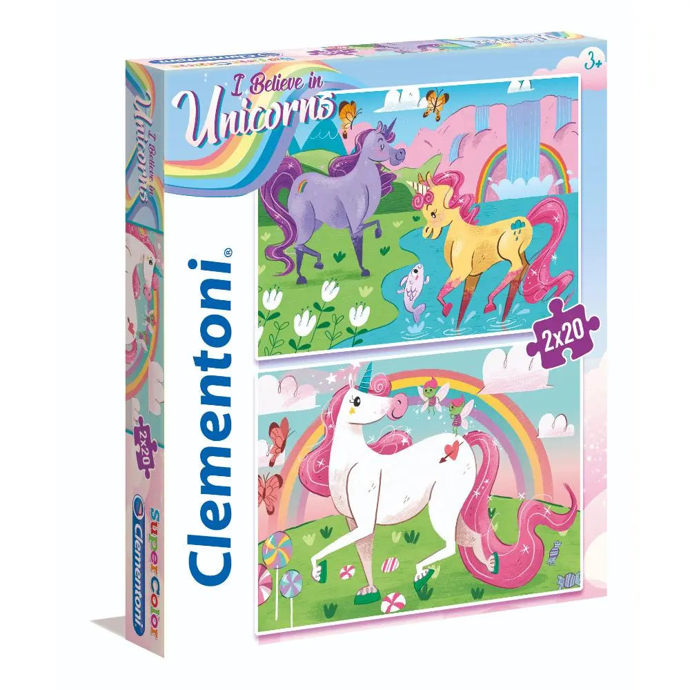 CLEMENTONI PUZZLE I BELIEVE IN UNCORN 2X