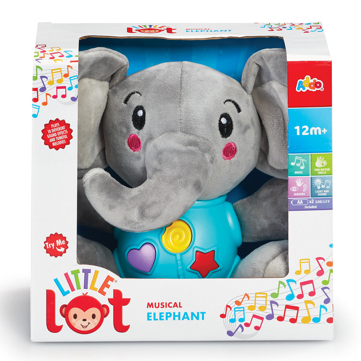 Addo Little Lot Musical Elephant Battery Operated