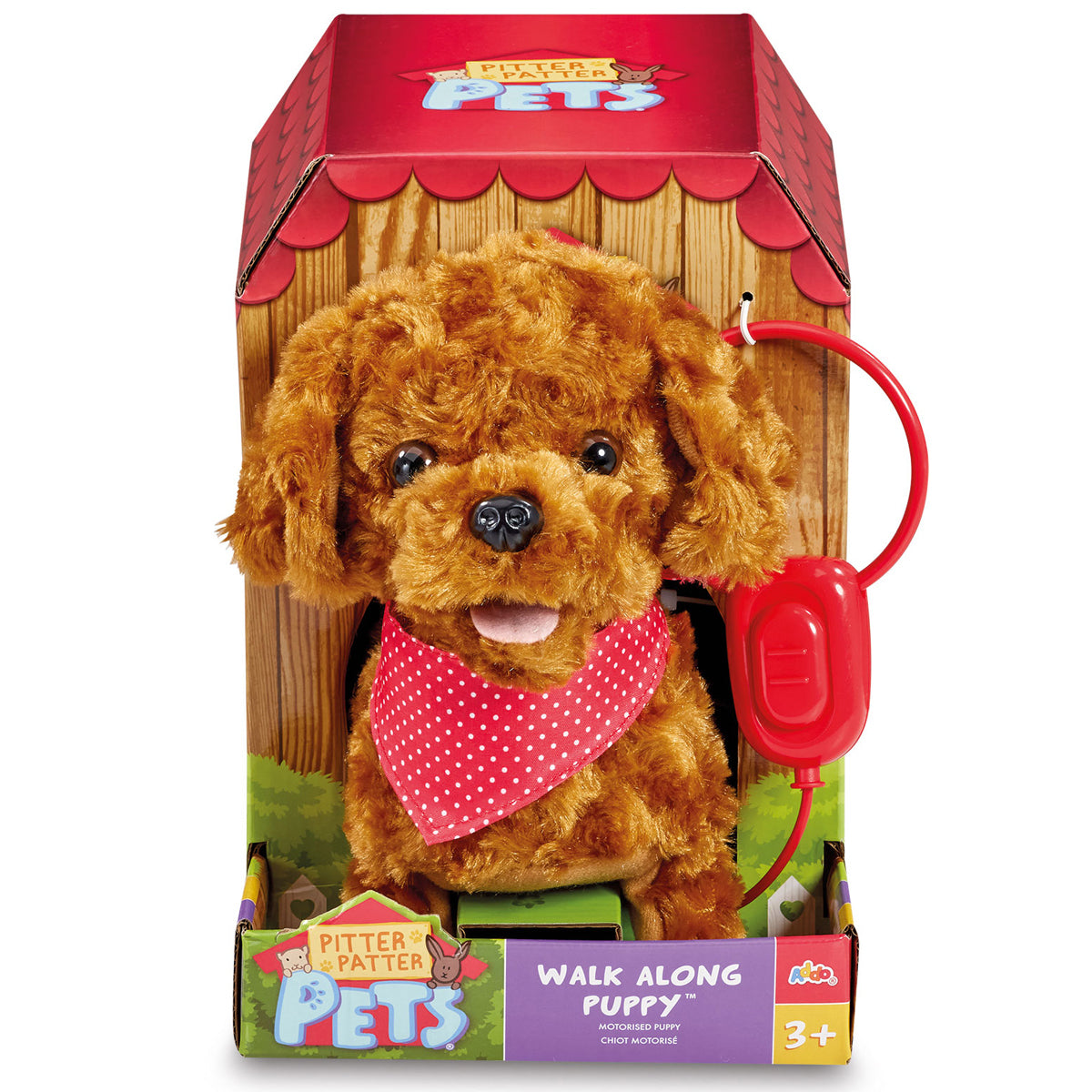 Addo Pitter Patter Pets كلب كوكابو يمشي معك ويعمل بالبطارية