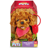 Addo Pitter Patter Pets كلب كوكابو يمشي معك ويعمل بالبطارية