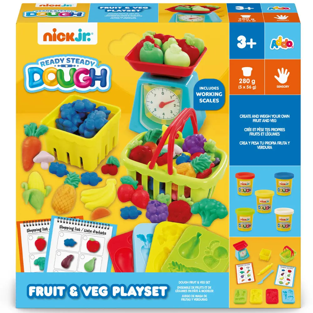 Ready Steady Dough Addo Nickjr Dough Fruit Vegetable Set