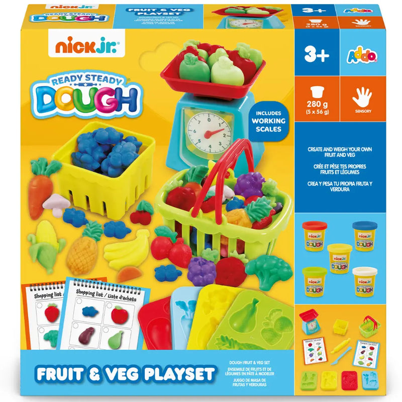 Ready Steady Dough Addo Nickjr Dough Fruit Vegetable Set