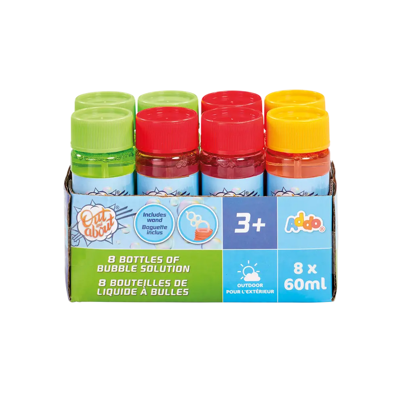 Out and About Bubbles Addo Oa Bubble Solution 8x60ml