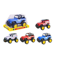Cross-Country Inertia Car Assorted Colors Pull Back Toy Vehicle - Sold per piece