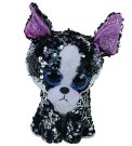 Ty Flippables Portia Dog Plush 6 Inch – Black