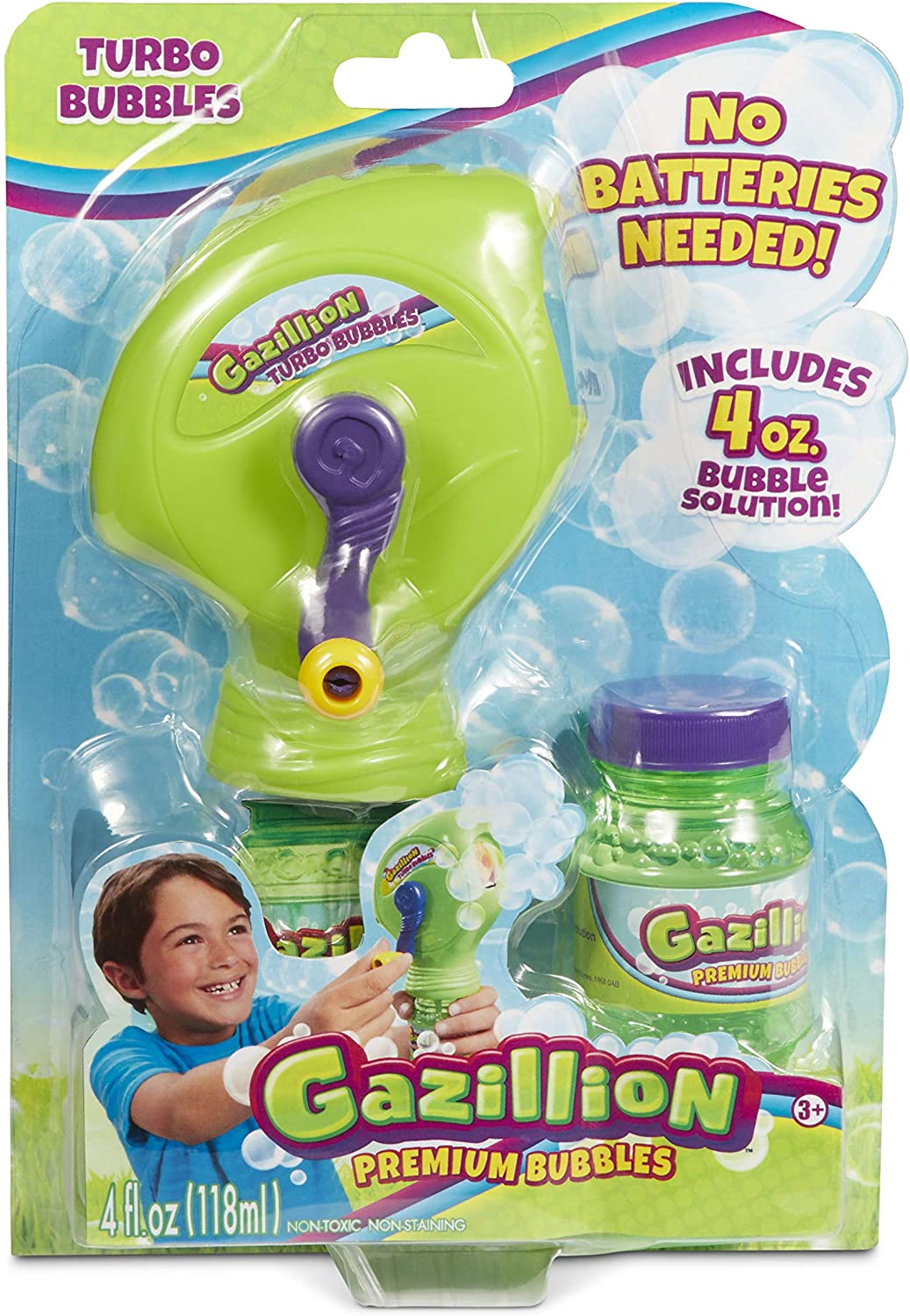 Gazilion Gazillion Turbo Bubbles 4oz Bubble Solution Outdoor Kids Toy Refill Bottle
