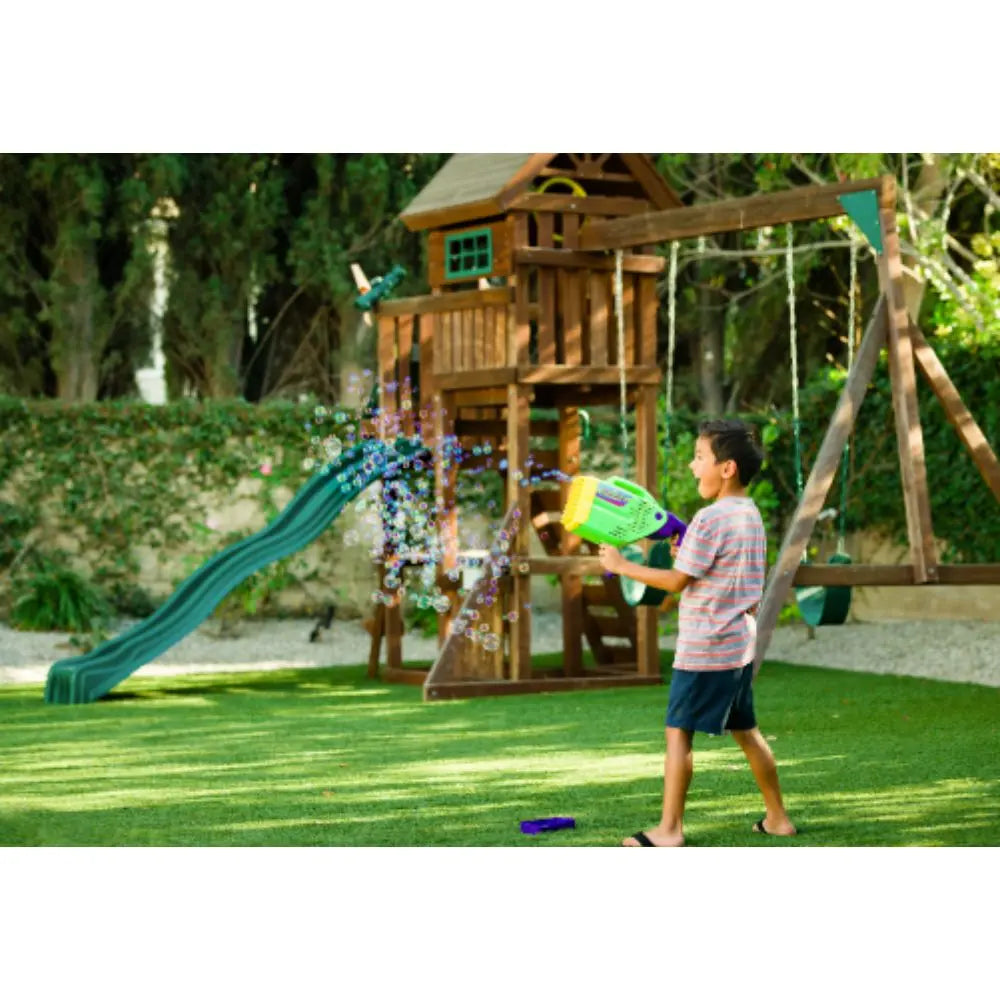 Gazillion Bubble Stormin Blaster Bubble Gun Toy for Kids with 8oz Solution, Battery Operated