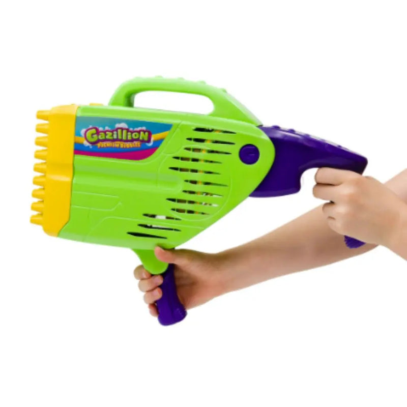Gazillion Bubble Stormin Blaster Bubble Gun Toy for Kids with 8oz Solution, Battery Operated
