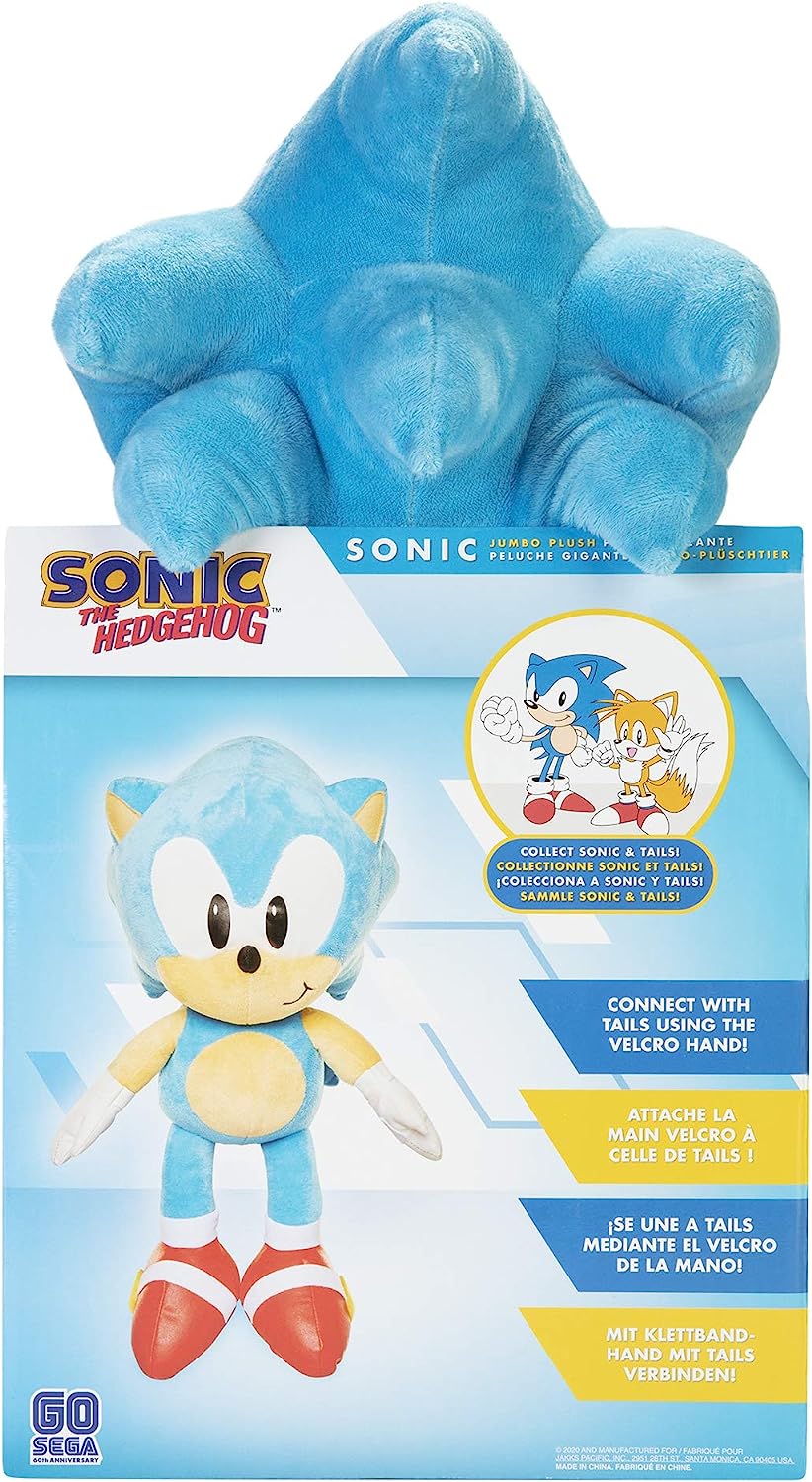 Sonic the Hedgehog Jumbo Plush 20 Inch Assortment Soft Toy Collection