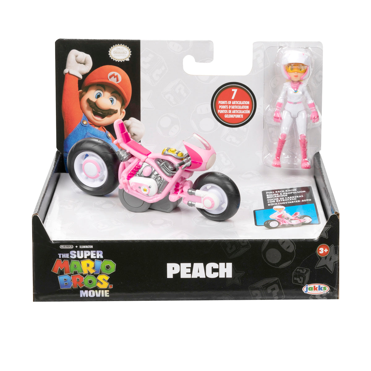Super Mario Movie 6cm Figure with Kart 4 Assorted Collectible Set Mini Vehicle Pack