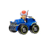 Super Mario Movie 6cm Figure with Kart 4 Assorted Collectible Set Mini Vehicle Pack