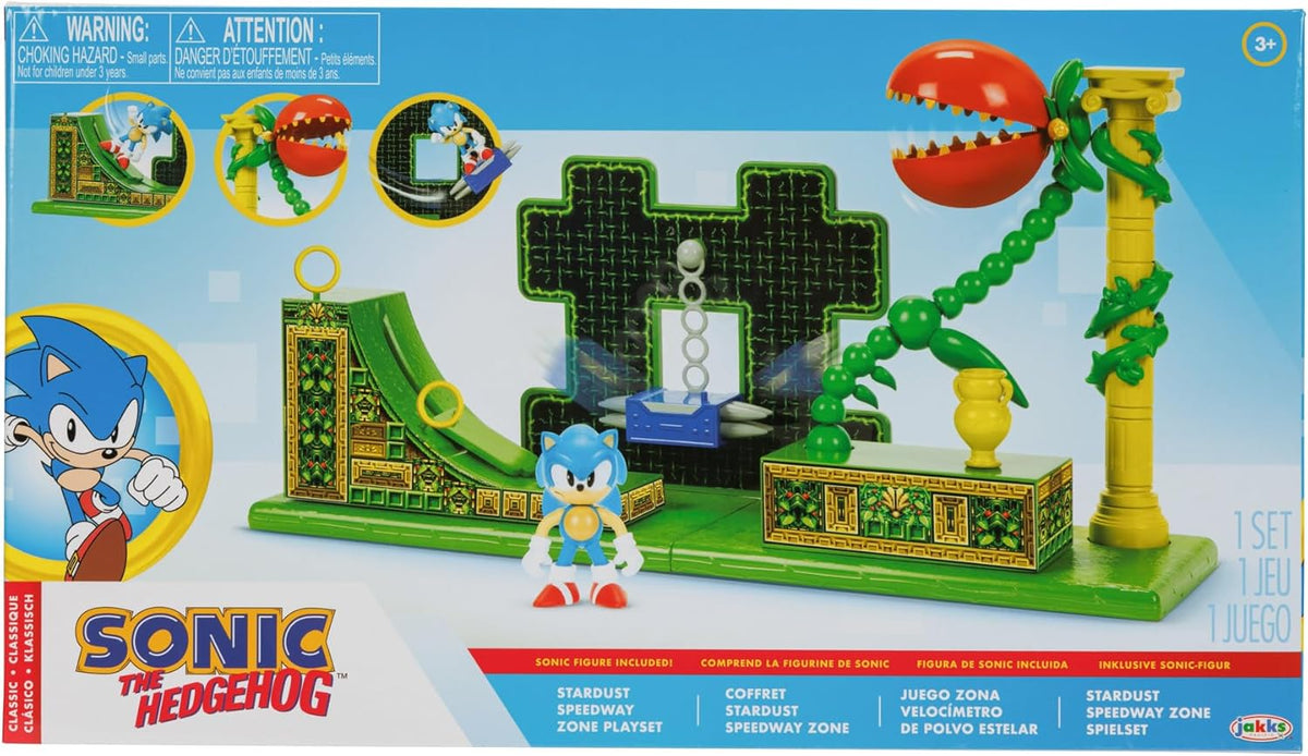 Sonic the Hedgehog Stardust Speedway Zone Playset with Interactive Features